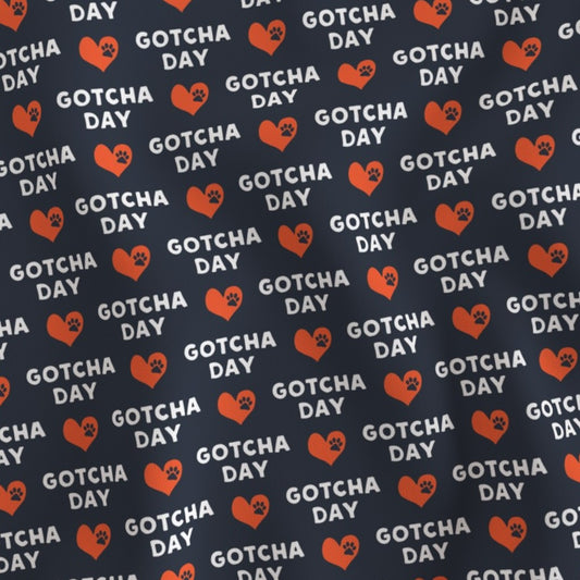 Gotcha Day Doggie Bandana (Navy)