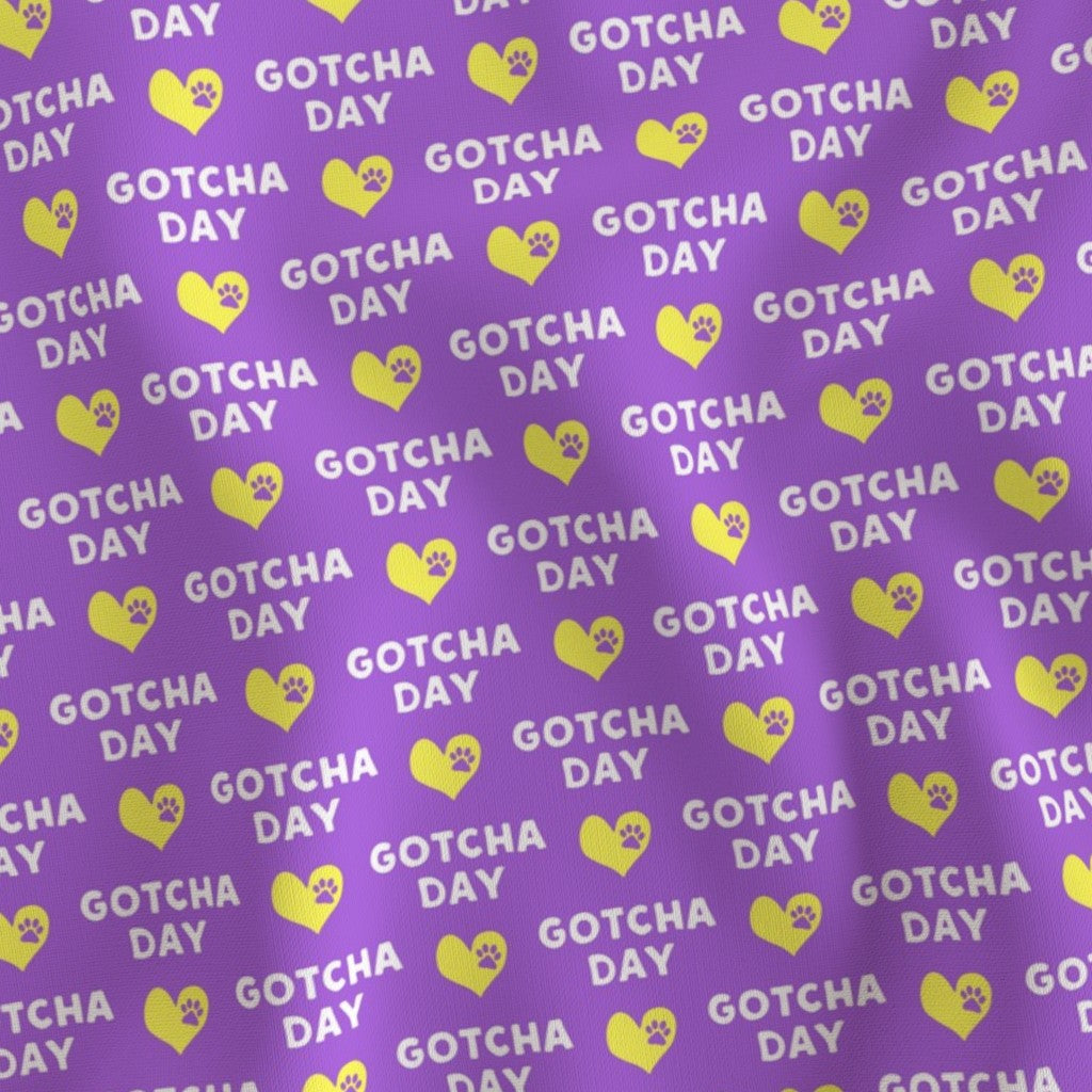 Gotcha Day Doggie Bandana (Purple)