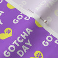 Load image into Gallery viewer, Gotcha Day Doggie Bandana (Purple)
