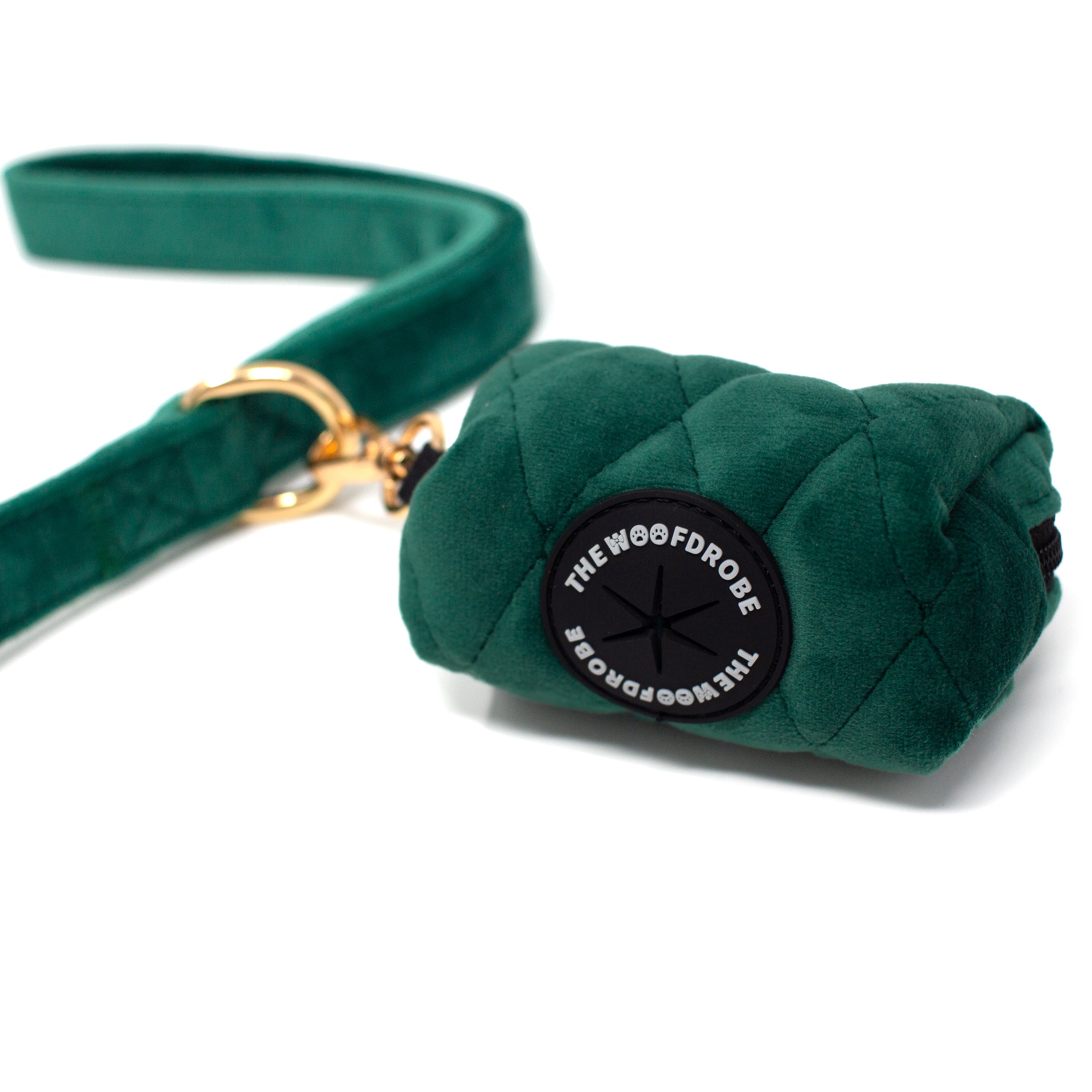 Green Velvet - Poo Bag Holder