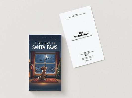 I Believe in Santa Paws - The Woofdrobe Christmas Card Collection