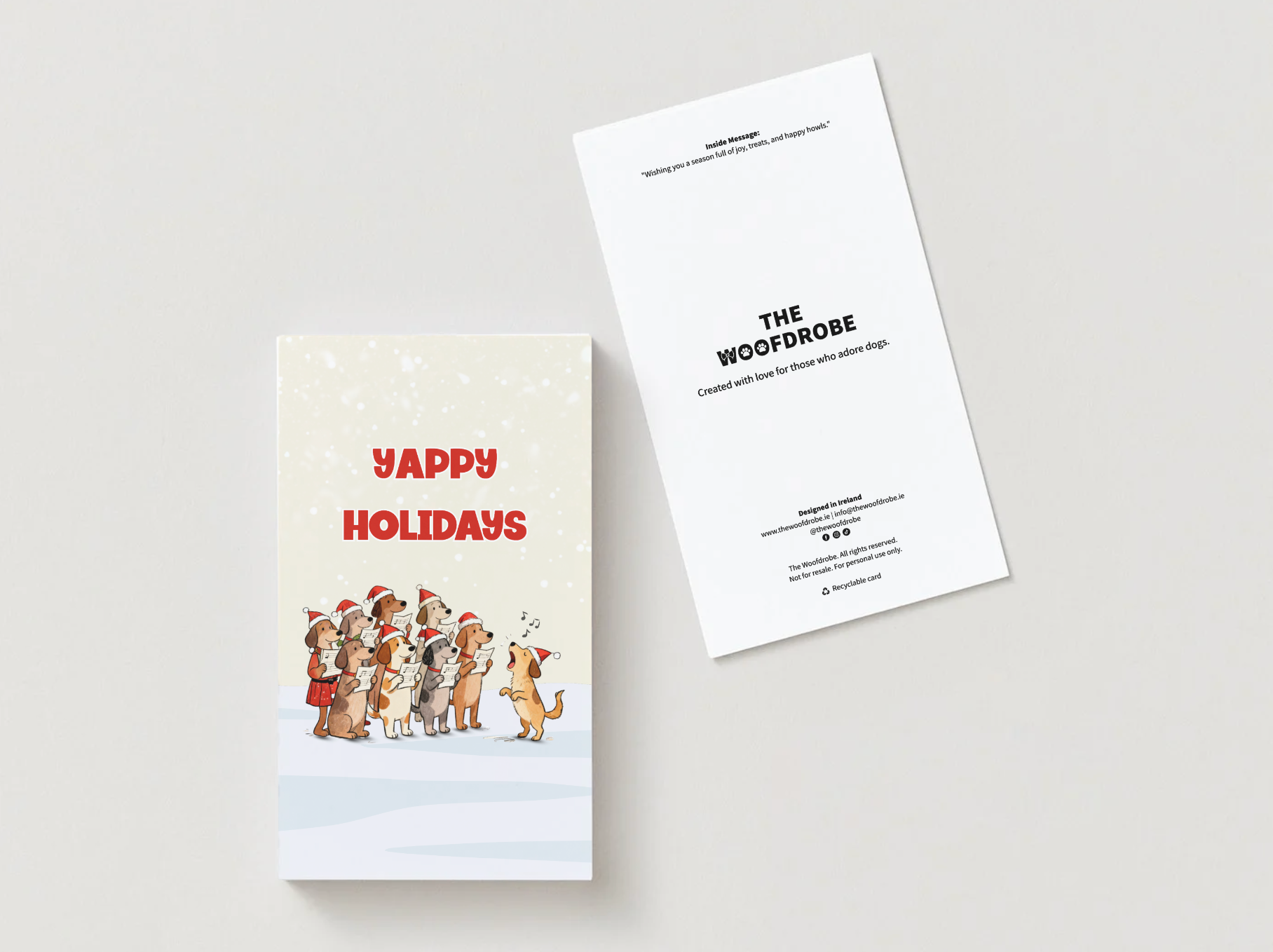 Yappy Holidays - The Woofdrobe Christmas Card Collection
