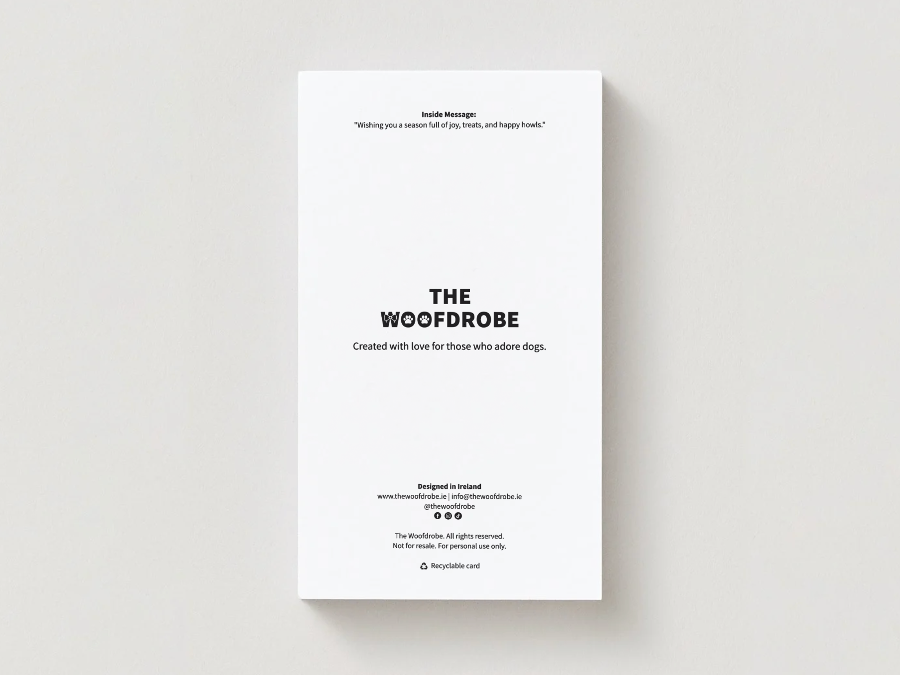 Yappy Holidays - The Woofdrobe Christmas Card Collection